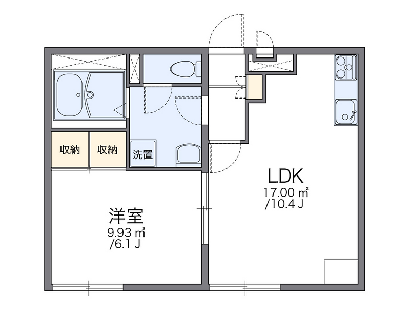 leopalace Tsutsumi III Floor plan