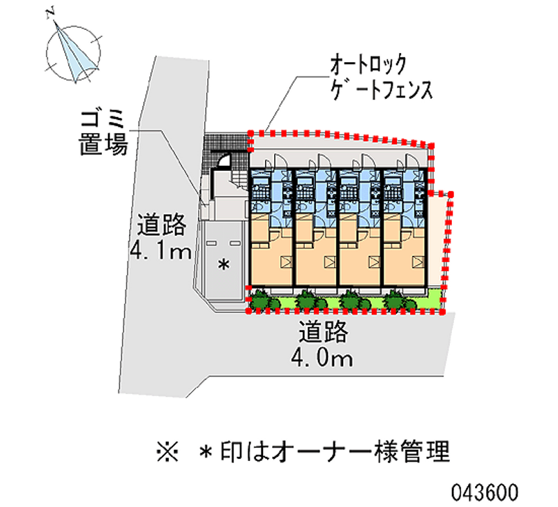 レオパレス華みずきⅣ号館 区画図