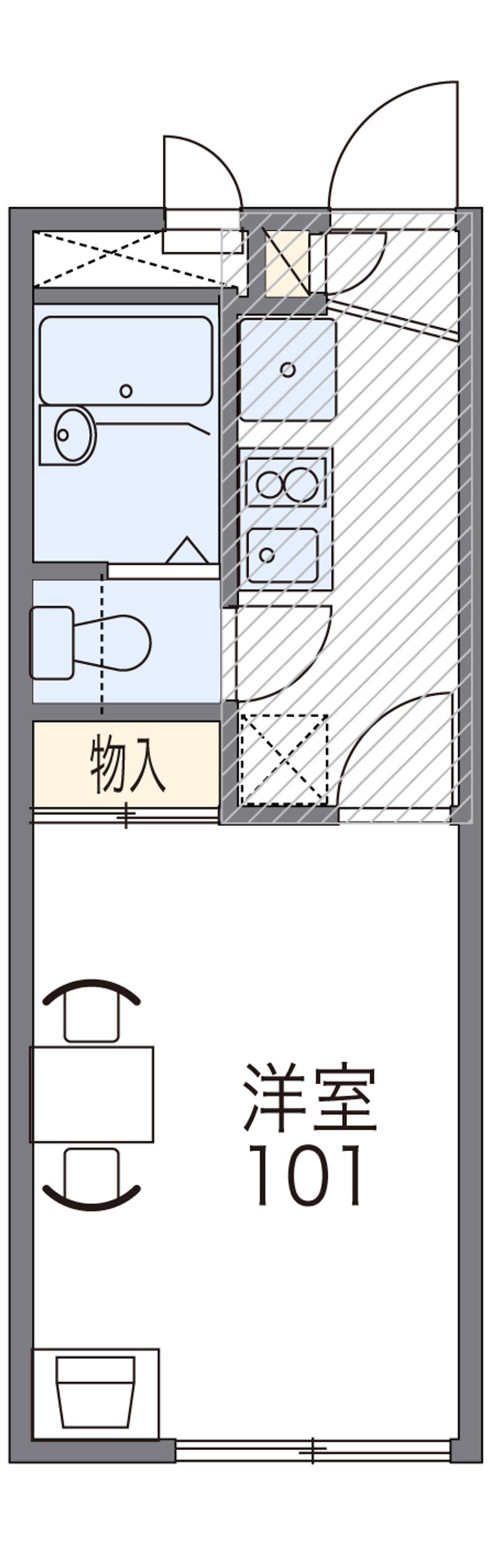 レオパレス豊中　北条 間取図