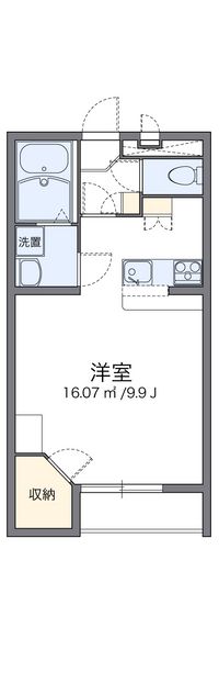 レオパレスプレミール西浦 間取り図