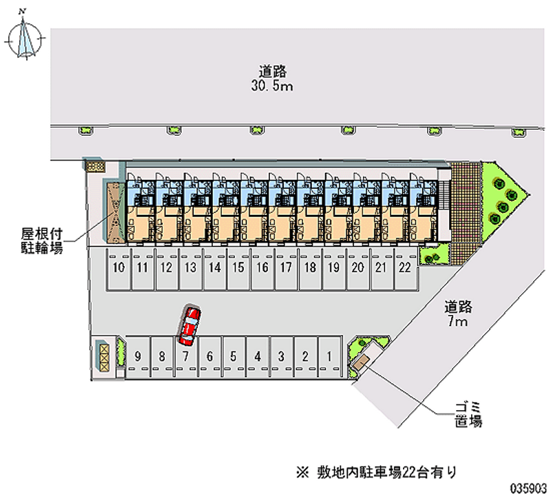 レオパレスゴルトキャニョン 月極駐車場