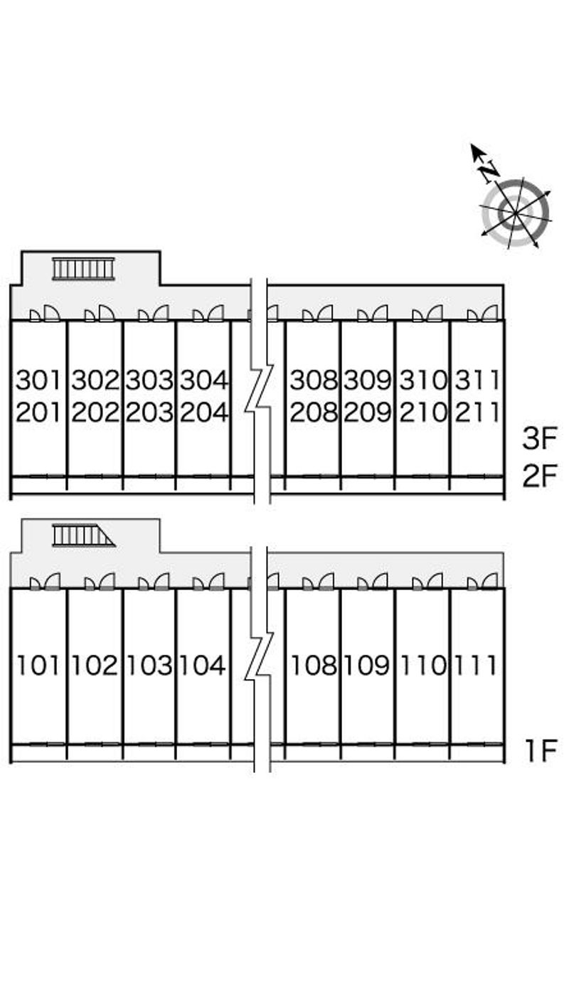 レオパレス和 間取配置図