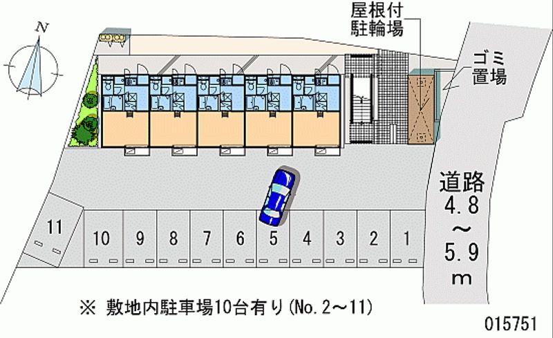 レオパレスエスティー湘南Ｂ 月極駐車場