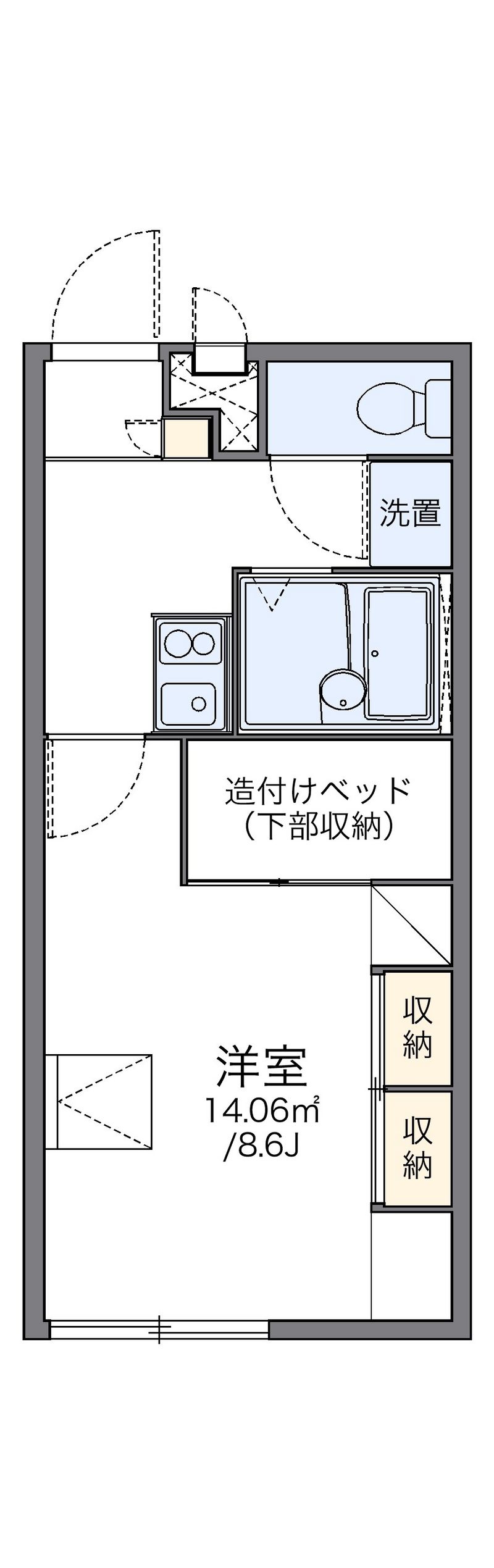 レオパレス医学部前 間取図