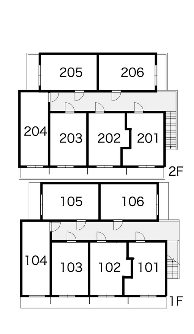 レオパレス佃 間取配置図