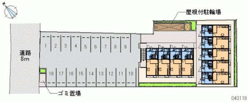 レオパレスＦ　Ｗｉｎｇ 月極駐車場