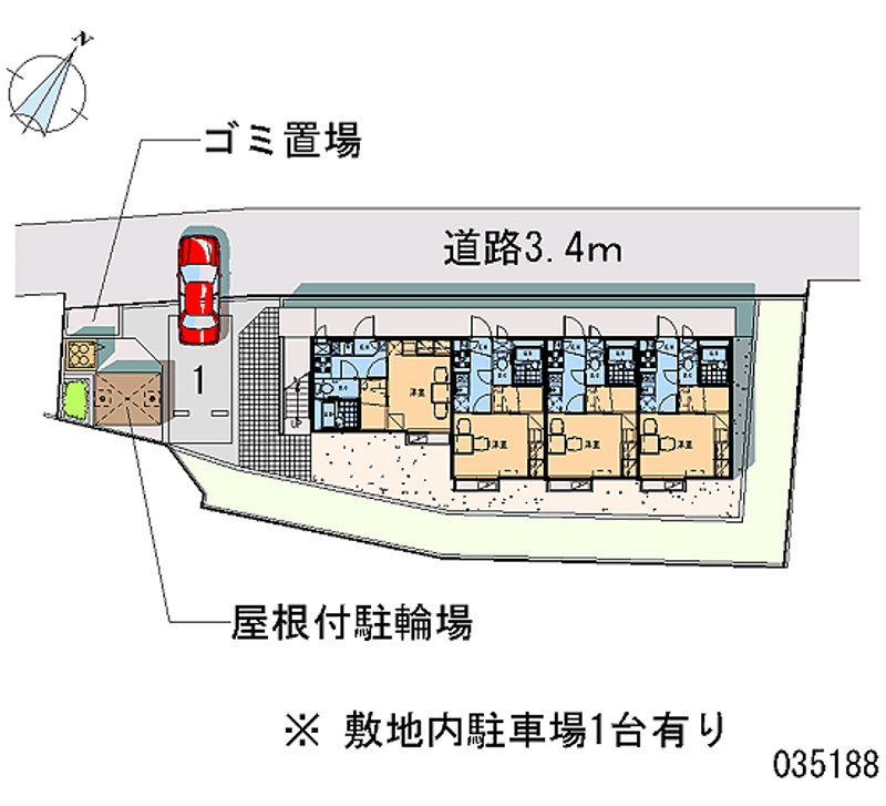 レオパレスノースヒル 区画図