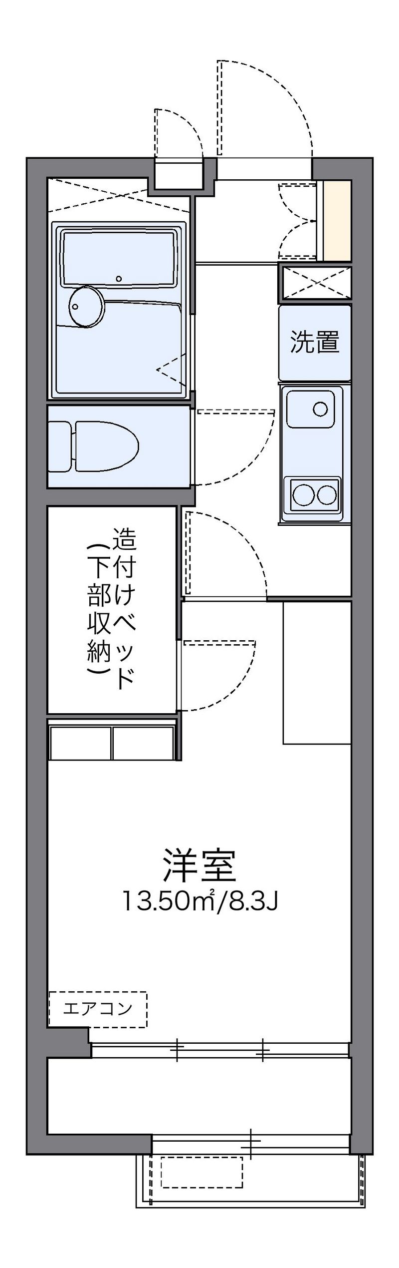 レオパレスアルタイルⅡ 間取図