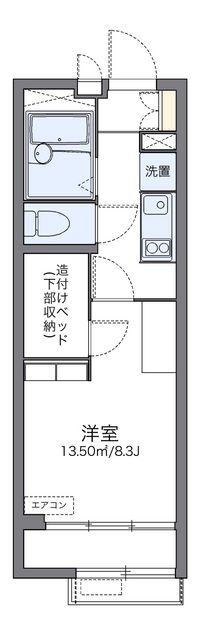 レオパレスアルタイルⅡ 間取り図