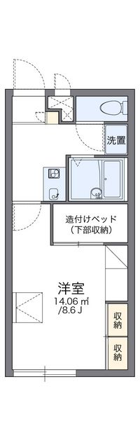 レオパレス湖北 間取り図