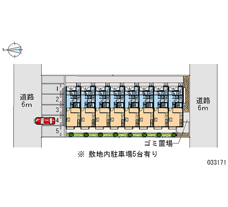 レオパレスプランドール 区画図