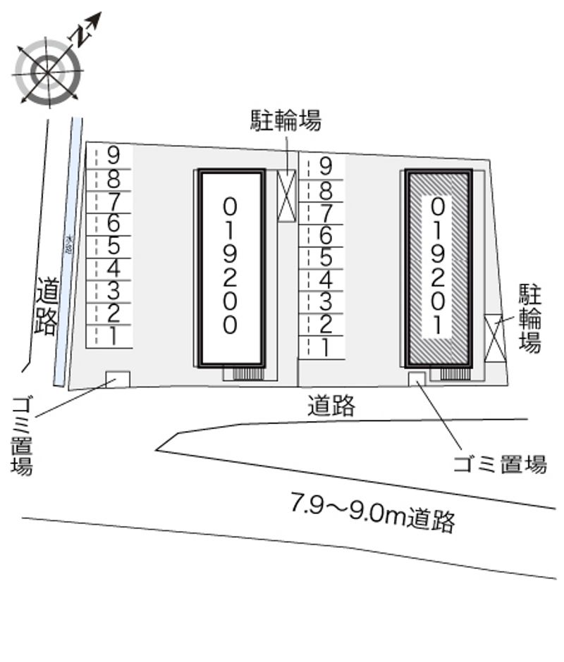 レオパレスグランパルティータⅡ 配置図