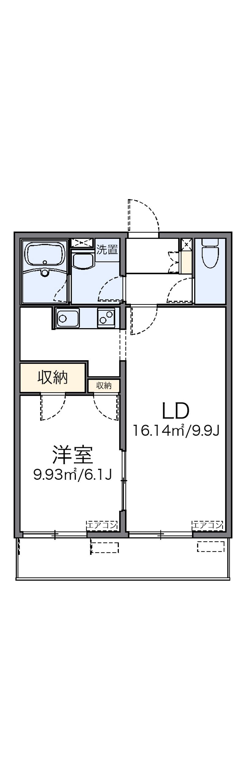 レオネクストゆずの木 間取図