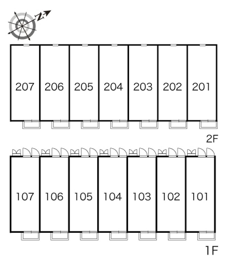 レオパレス榊 間取り配置図