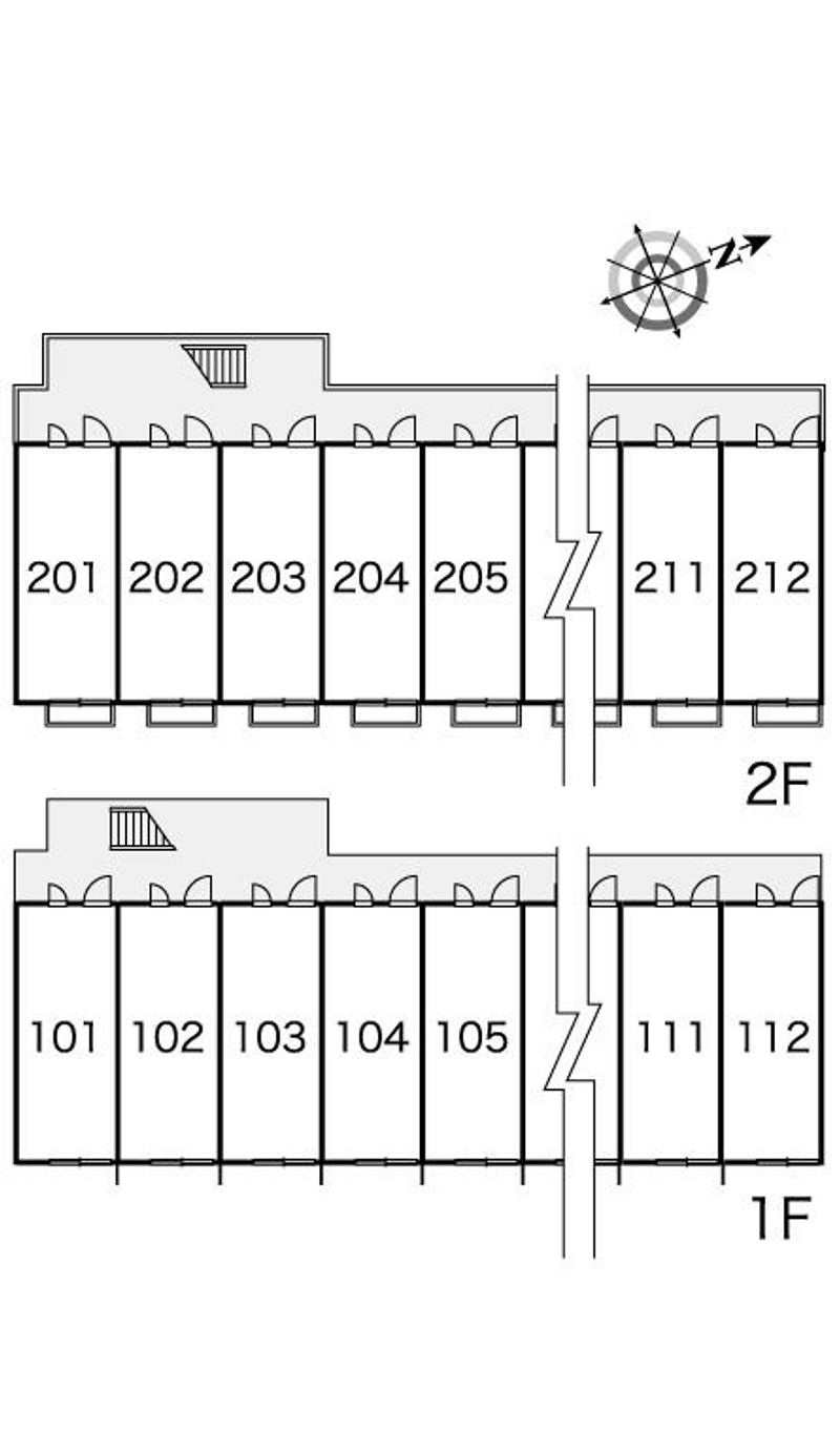 レオパレスサンポート 間取配置図