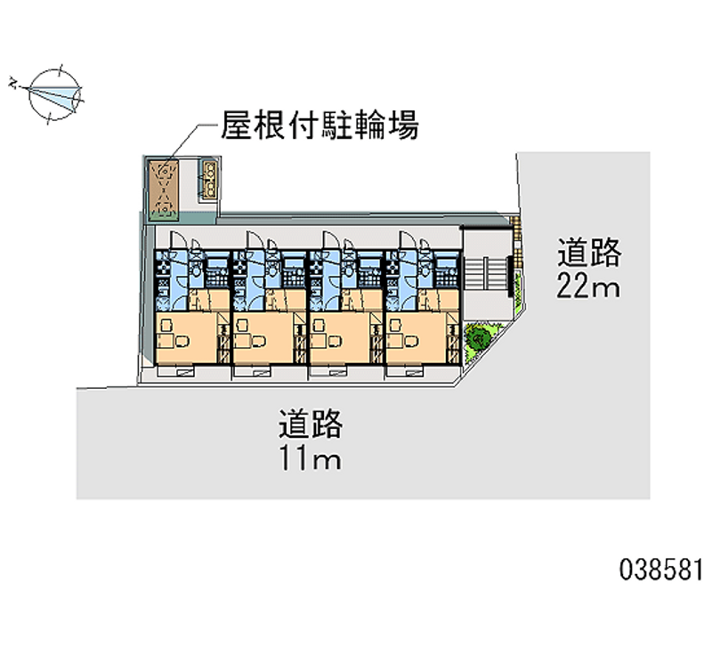 レオパレスカトレアⅡ 区画図