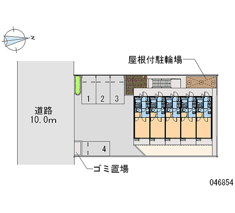 レオパレス南金田 区画図