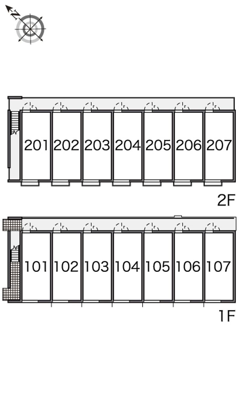 レオパレス平針黒石 間取配置図