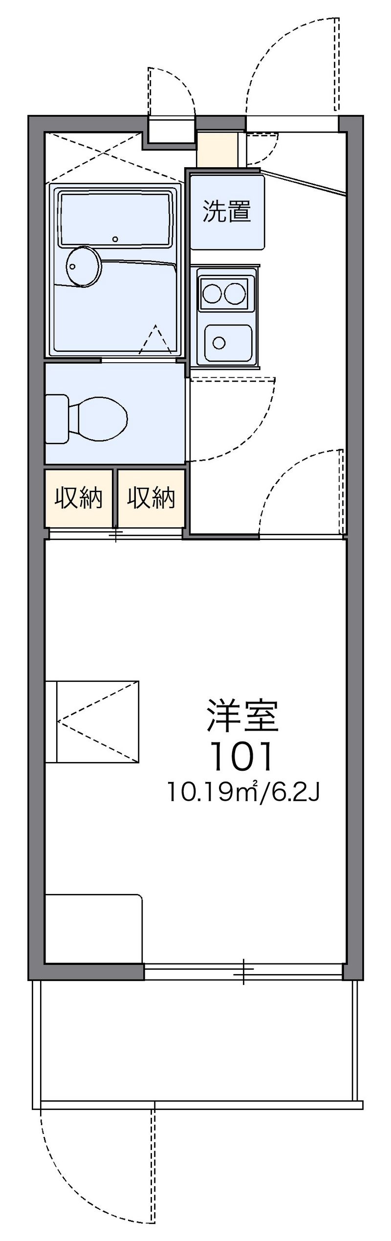 レオパレスＳＡＫＡＢＥ　Ⅱ 間取図