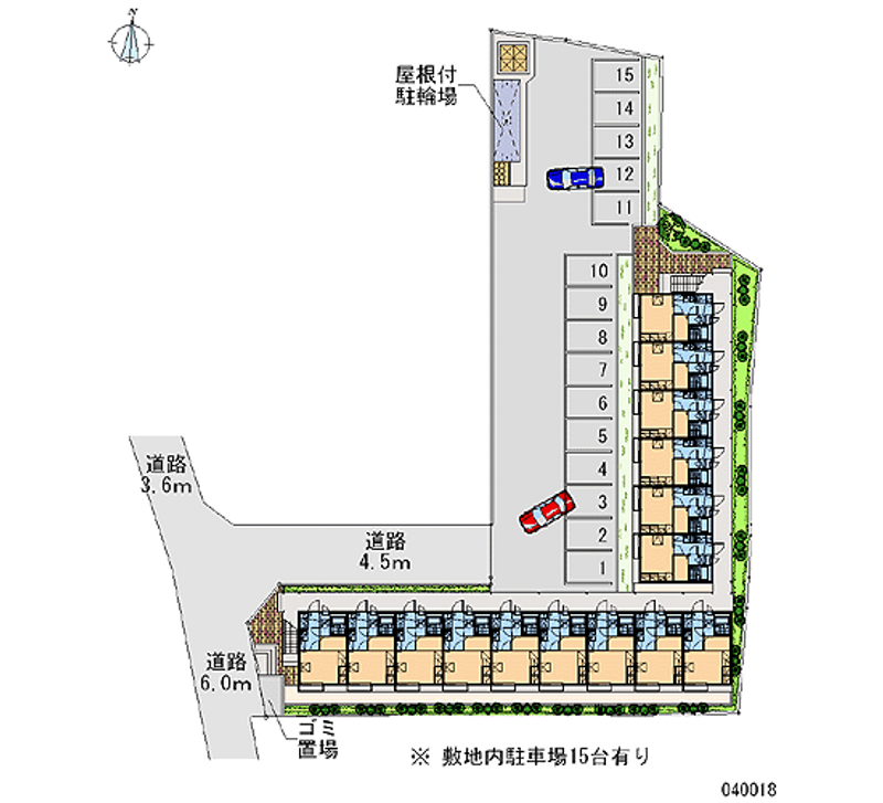 40018 Monthly parking lot