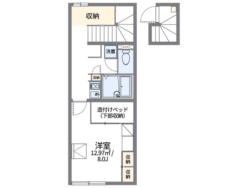 レオパレスＦＵＪＩＴＡＹＡ 間取図