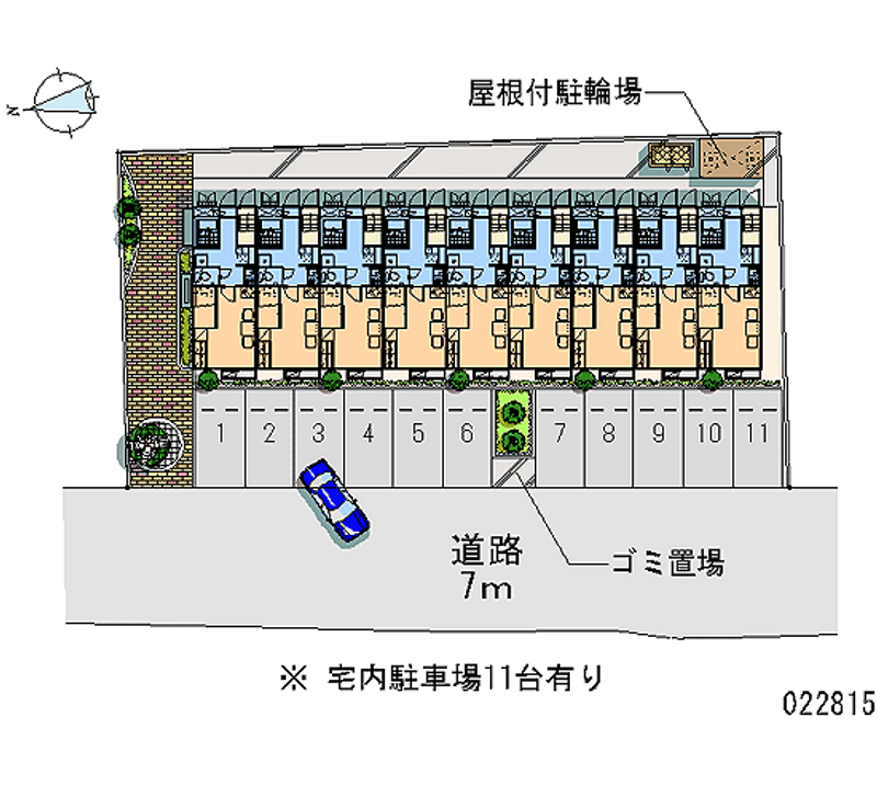 レオパレス岡崎ウエストⅡ 月極駐車場