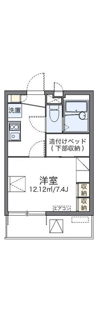 レオパレスオーテスワン 間取り図