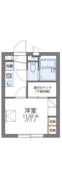 レオパレス豊藤Ⅱ 間取り図