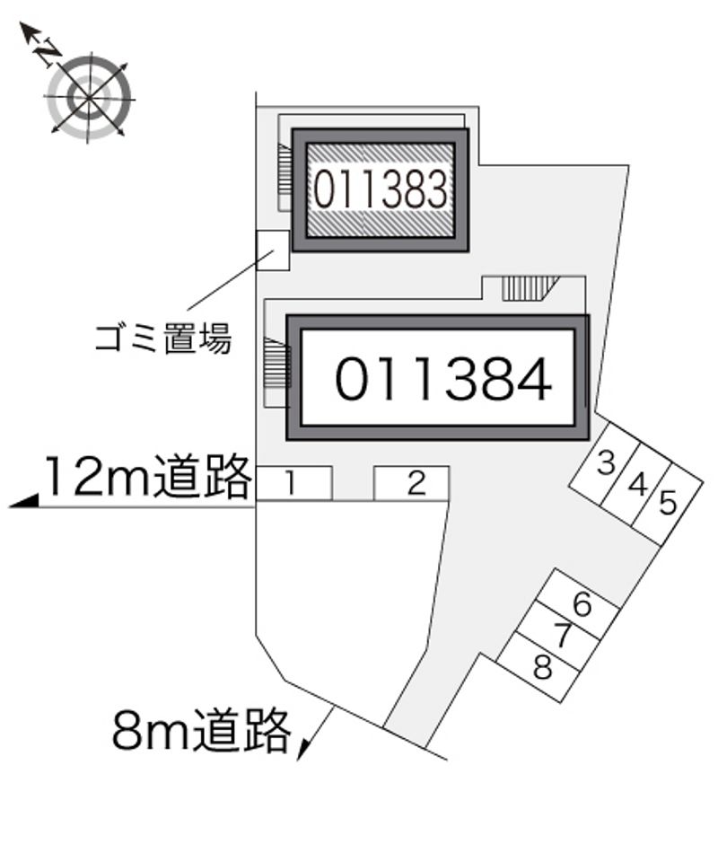 レオパレスエミール戸田Ａ 配置図