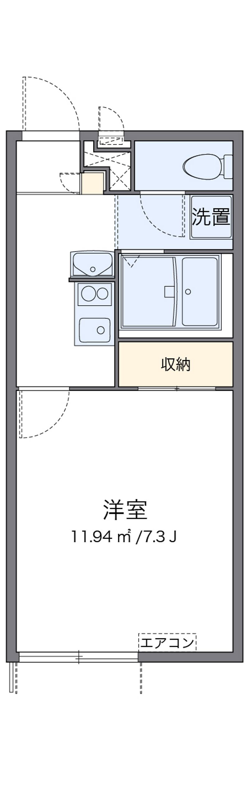 レオパレス太陽 間取図