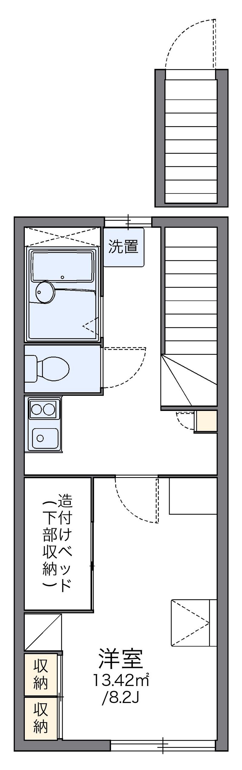 レオパレスルーミング誠 間取図