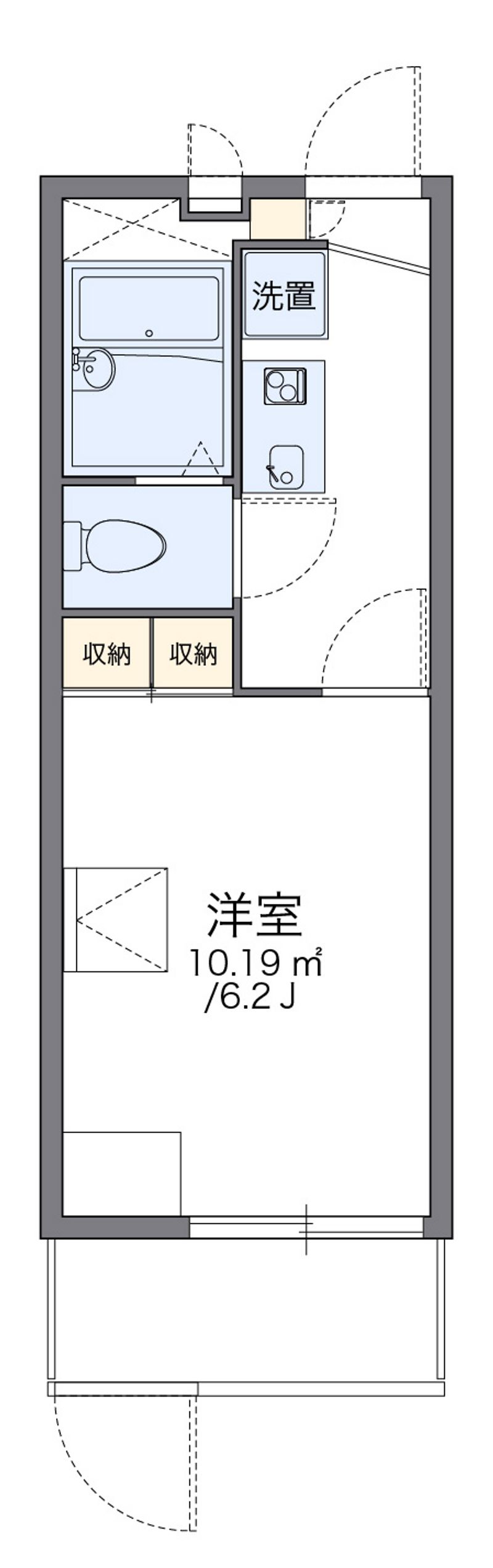 レオパレススプルース 間取図