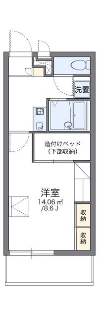 レオパレスアップルハイツ 間取り図