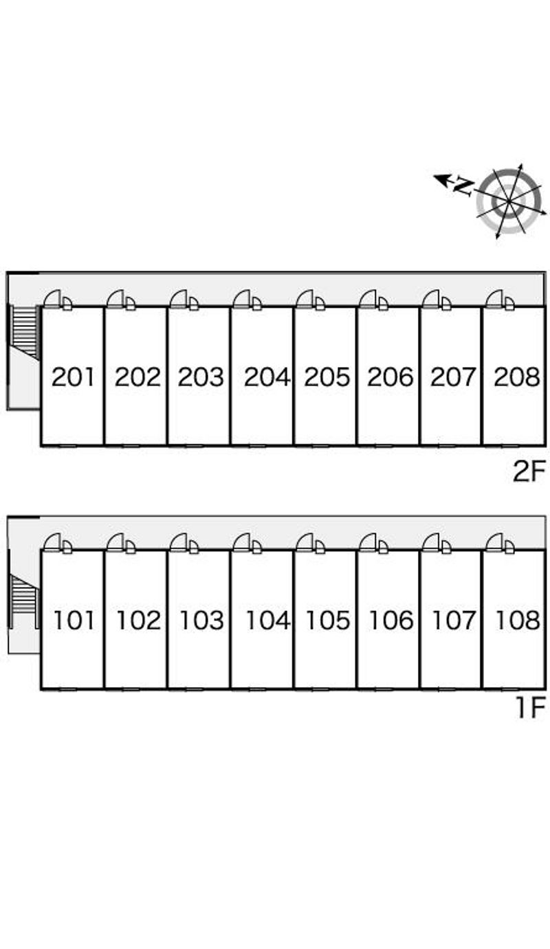 レオパレス新庄寺 間取配置図