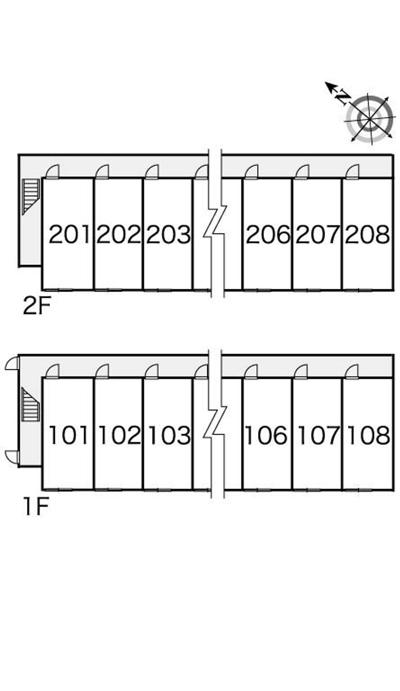 レオパレスエトワール　Ⅱ 間取り配置図
