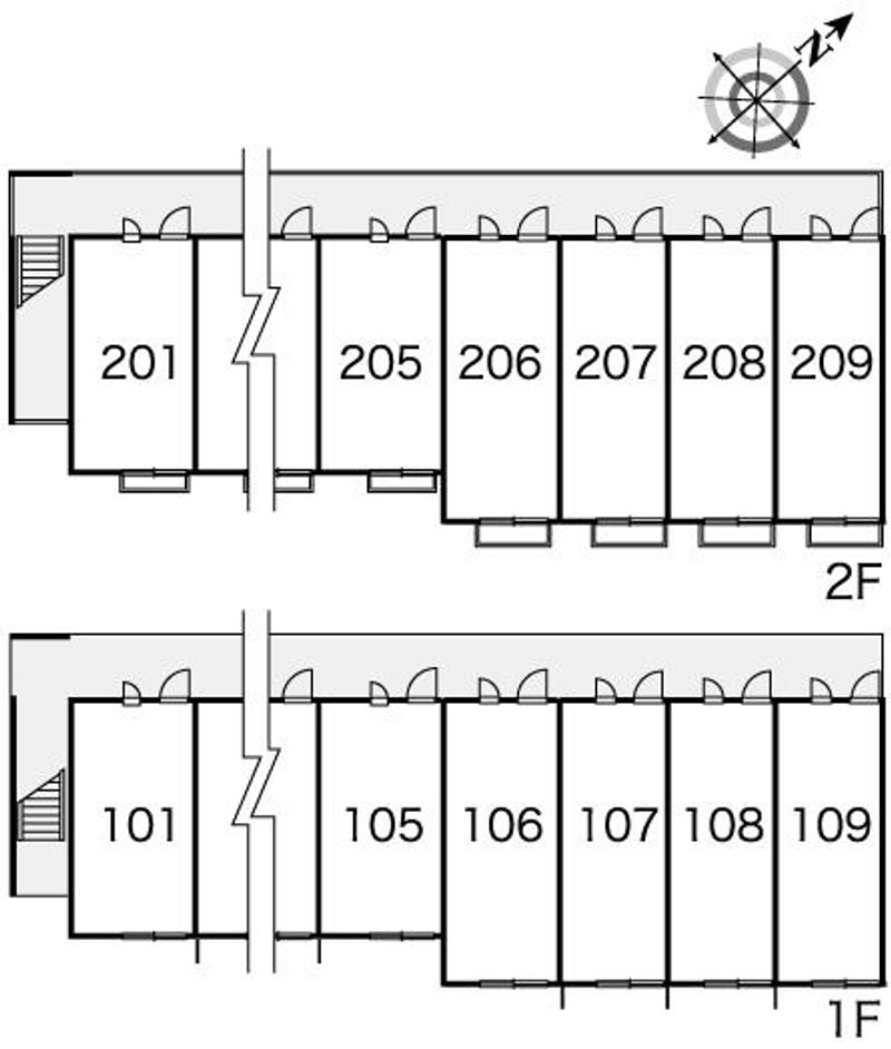 レオパレスＣｏｍｏ 間取配置図