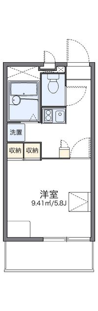 レオパレス多摩川 間取り図