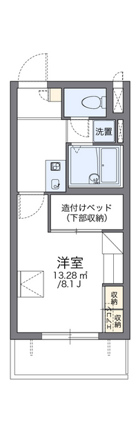 レオパレスストレーザ椿森 間取り図