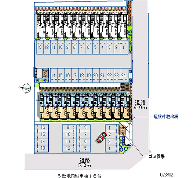 23802 bãi đậu xe hàng tháng