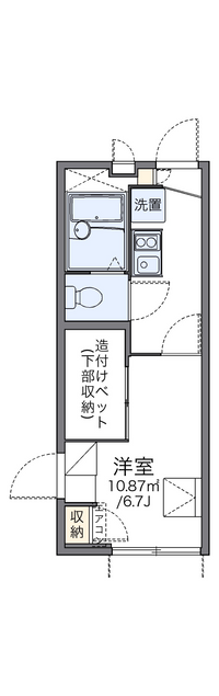 レオパレスメゾンヒーリング 間取り図