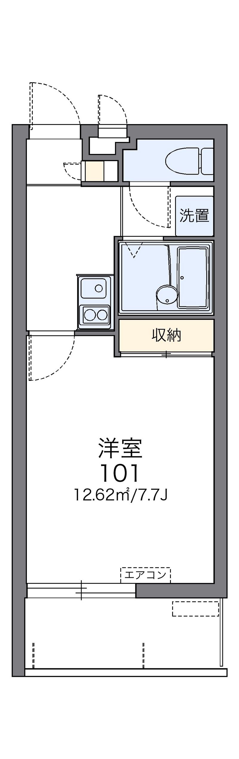 レオパレス善 間取図