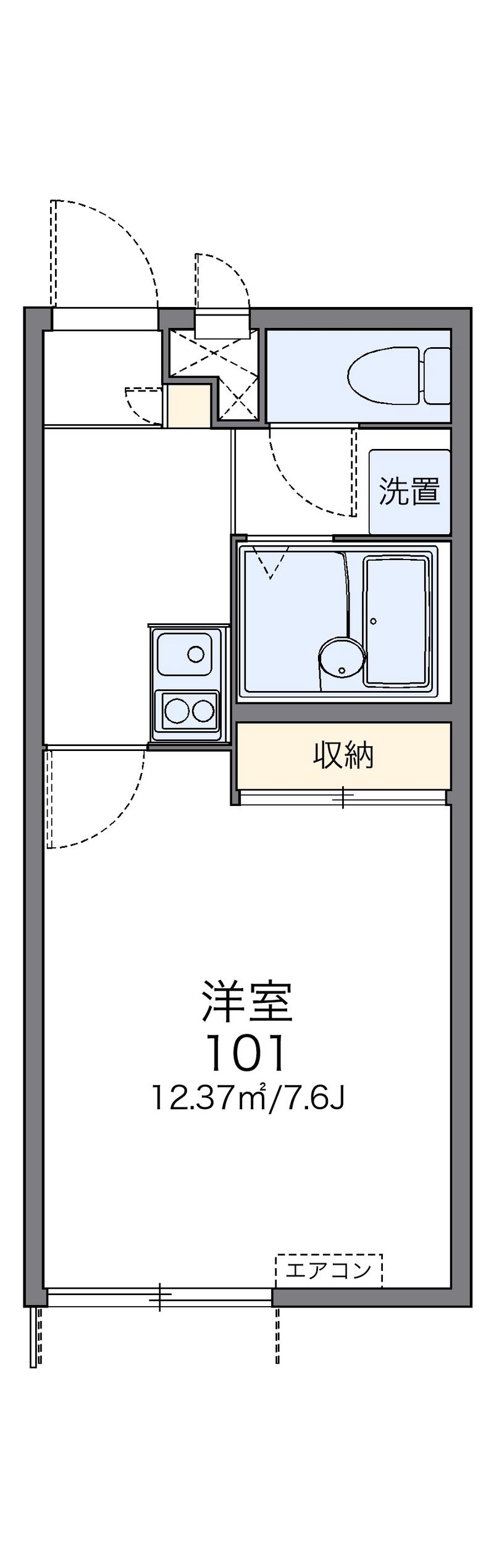 レオパレスＬＯＶＥ＆ＰＥＡＣＥ 間取図