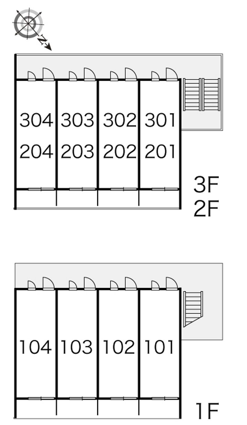 レオパレスイルニード 間取配置図