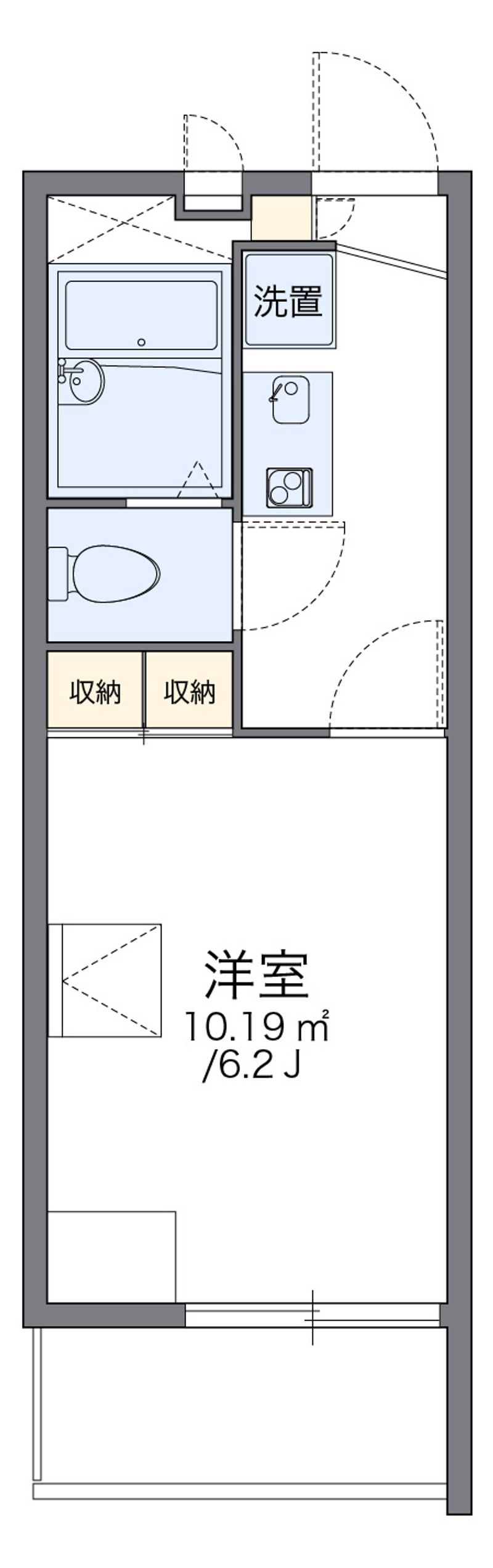 レオパレスアムリタ 間取図