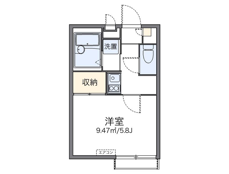 レオパレスグレンツェ木戸 間取図
