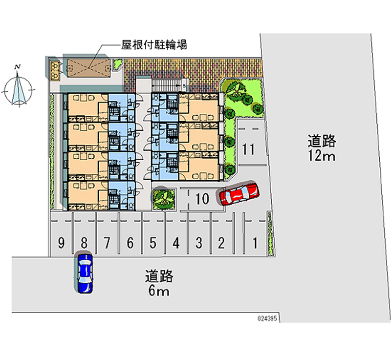 レオパレスブリリアント緑 月極駐車場