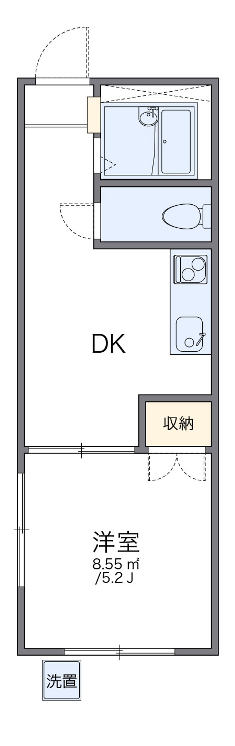 レオパレス野方第１６ 間取図