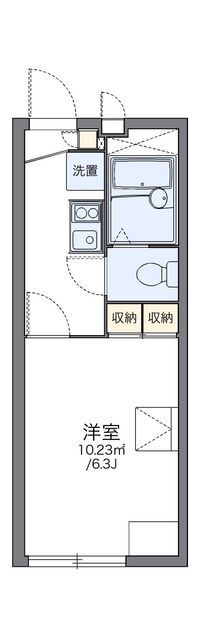 レオパレスフォレストフラワー 間取り図