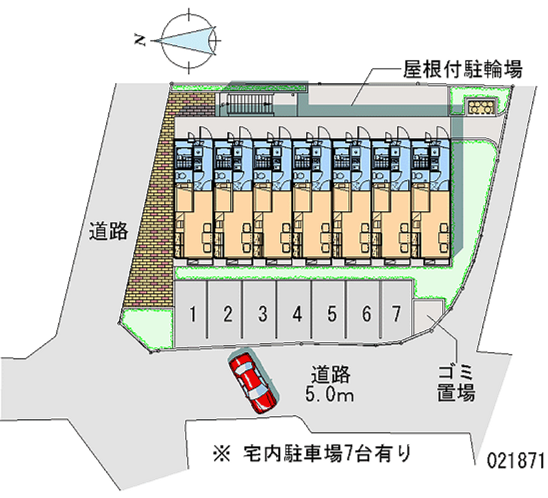 レオパレスアクティ 月極駐車場