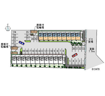 レオパレスＢｏｎｈｅｕｒⅡ 月極駐車場